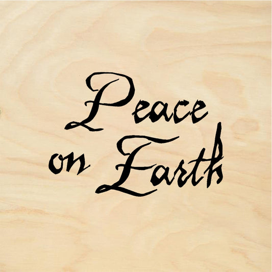 StampaFe Peace on Earth - Rubber Stamp 1.75 x 1.25