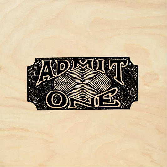 StampaFe ADMIT ONE Ticket - Rubber Stamp 2.25 x 0.75