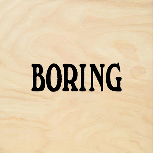 StampaFe BORING - Rubber Stamp 1.25 x 0.5