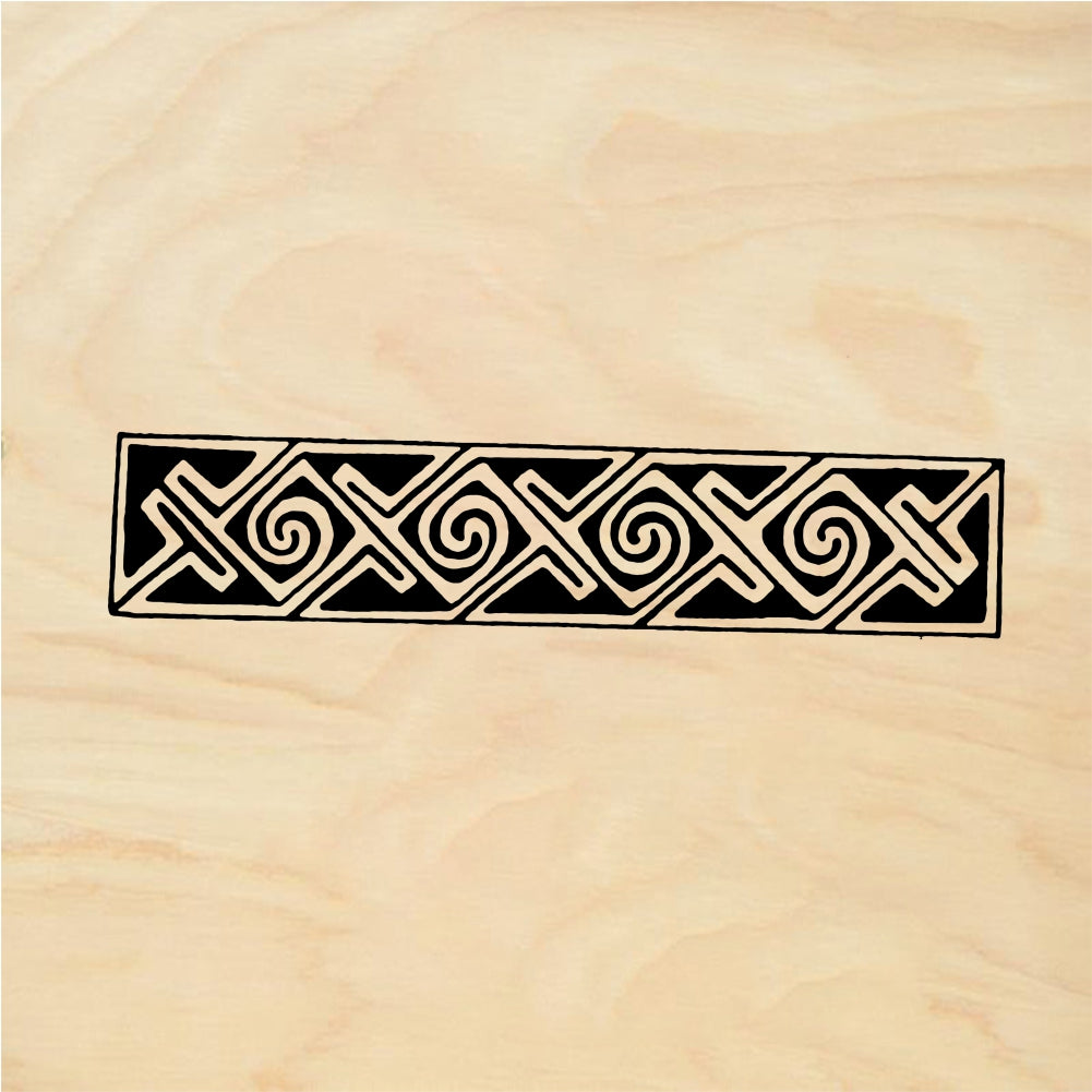 StampaFe Celtic Xs & Os Celtic Xs and Os - Rubber Stamp 2.75 x 0.25