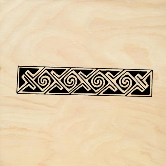 StampaFe Celtic Xs & Os Celtic Xs and Os - Rubber Stamp 2.75 x 0.25