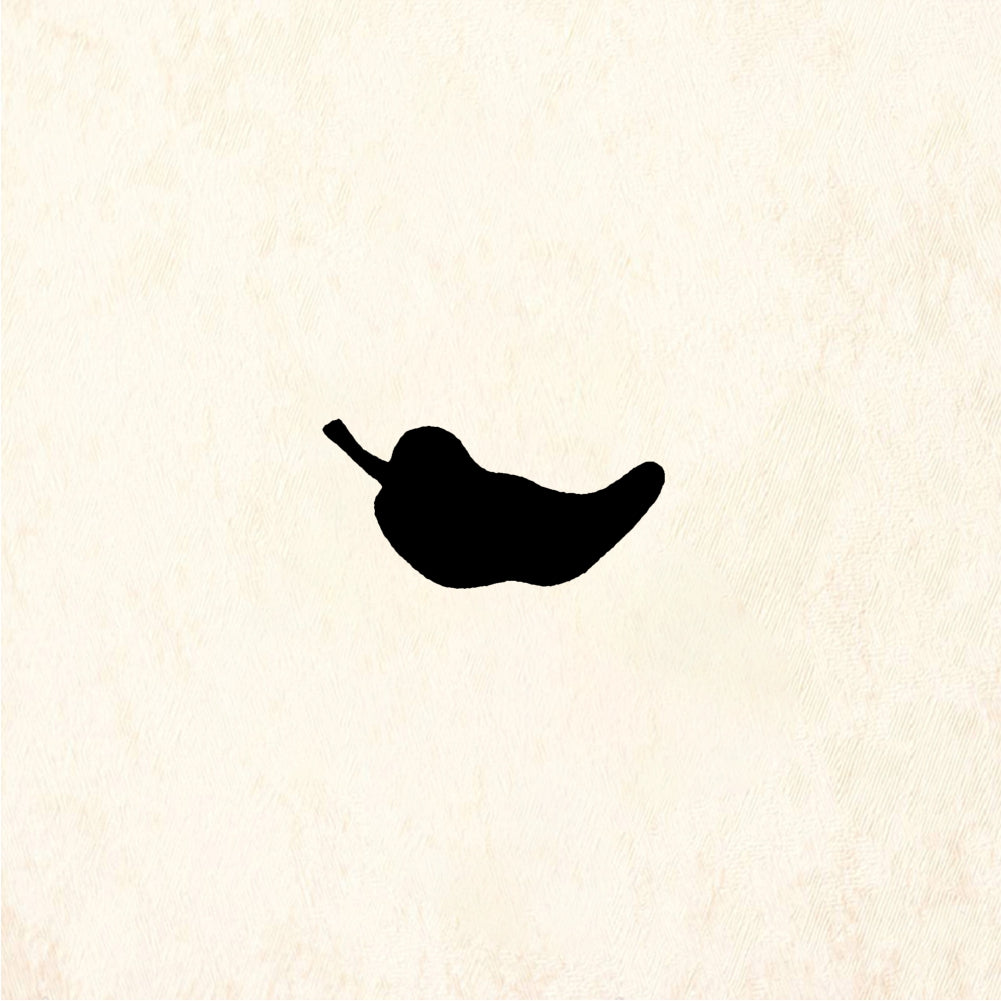 StampaFe Tiny Chile Pepper Silhouette Rubber Art Stamp