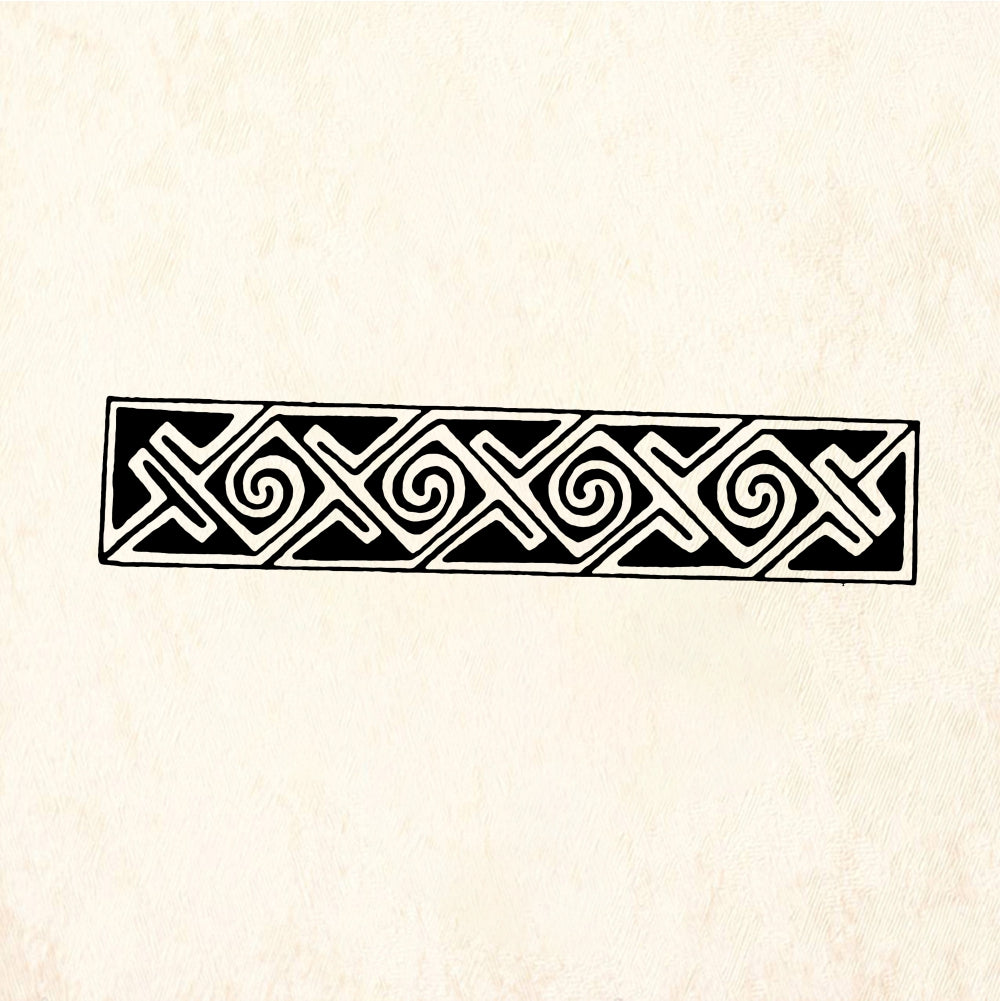 StampaFe Celtic Xs & Os Celtic Xs and Os - Rubber Stamp 2.75 x 0.25