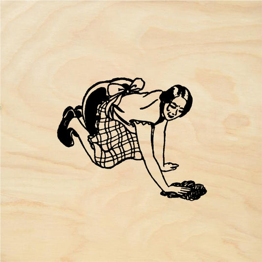 StampaFe Floor scrubber - Rubber Stamp 1.75 x 1.5