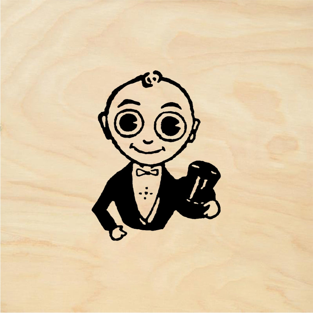 StampaFe Big-eyed guy Big Eyed Guy - Rubber Stamp 1 x 1.5