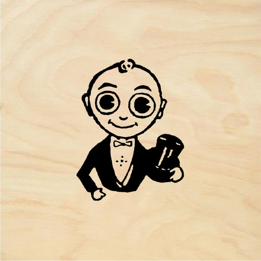 StampaFe Big-eyed guy Big Eyed Guy - Rubber Stamp 1 x 1.5