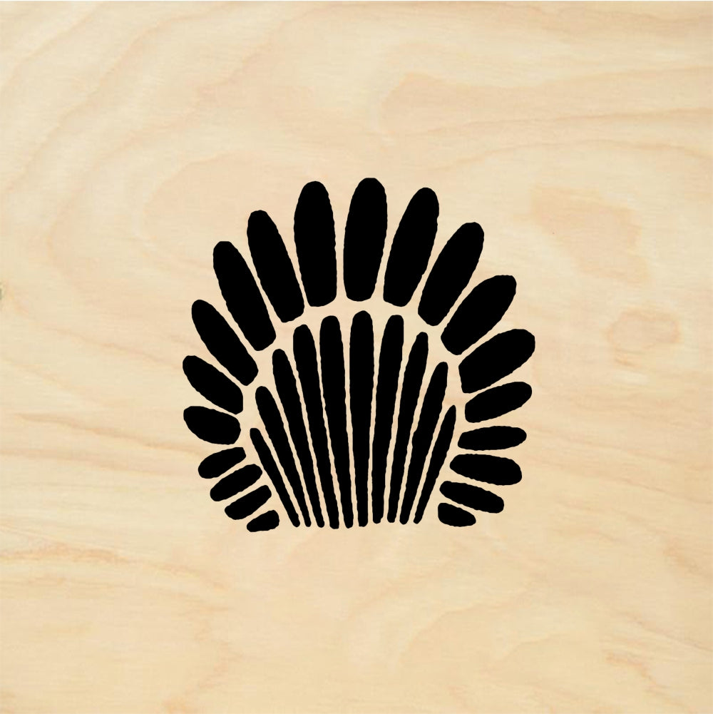 StampaFe Fancy shell Motif - Rubber Stamp 1.5 x 1.25