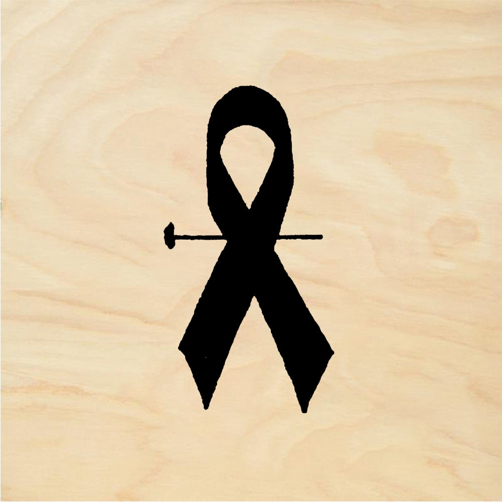 StampaFe Red ribbon, small. Ribbon - Rubber Stamp 0.5 x 0.75