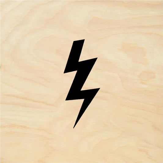 StampaFe Bolt, sm. Small Lightning Bolt - Rubber Stamp 0.5 x 1.25