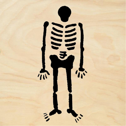 StampaFe Papa Skeleton Full Body Skeleton - Rubber Stamp 1 x 1.5