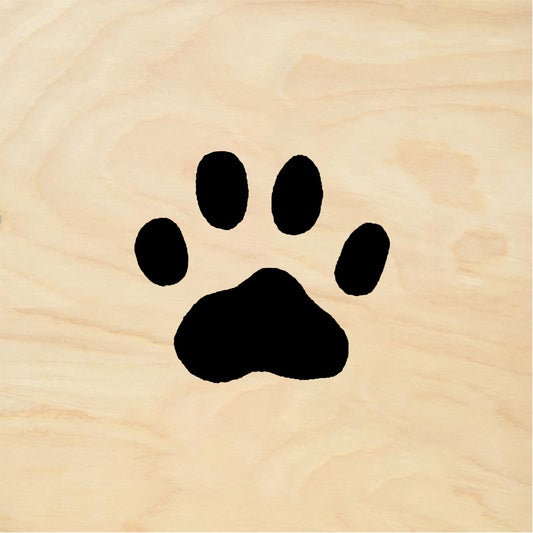 StampaFe Cat paw print, med. Medium Cat Paw - Rubber Stamp 0.5 x 1