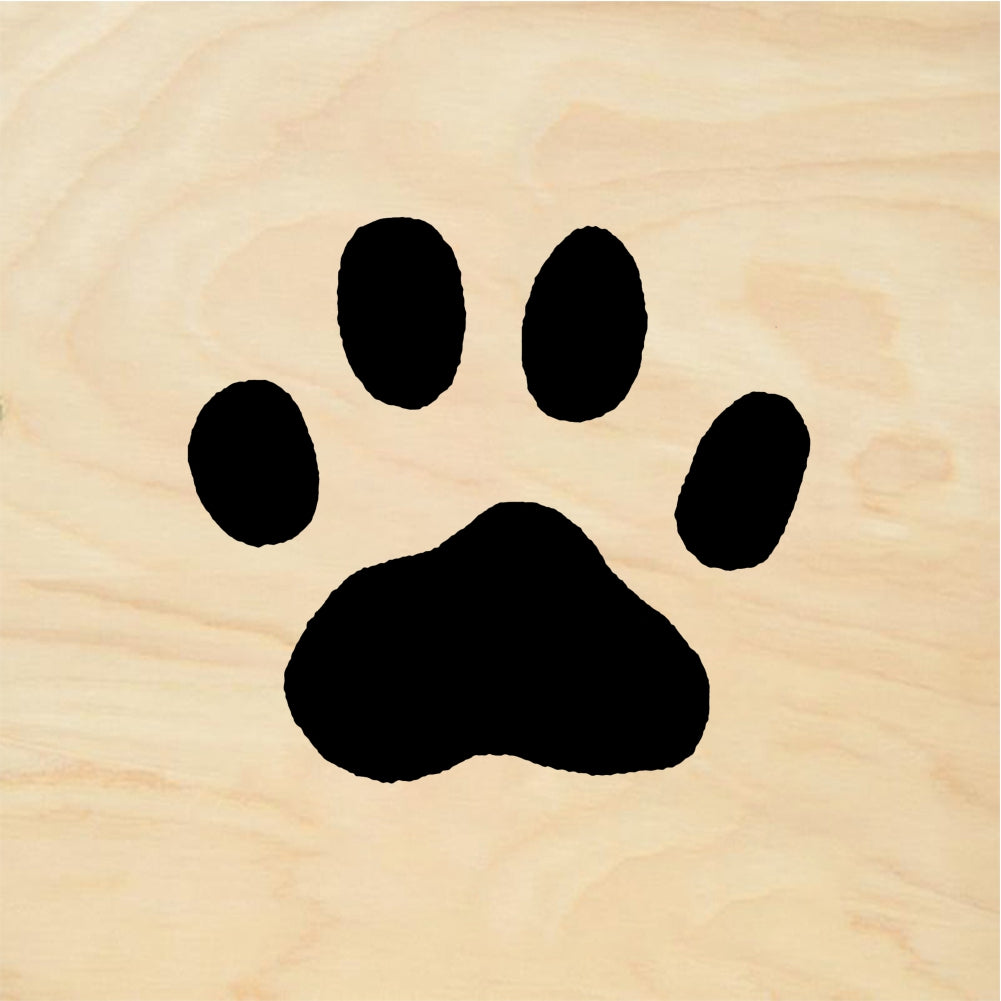 StampaFe Cat paw print, lg. Large Cat Paw - Rubber Stamp 1.25 x 1.25