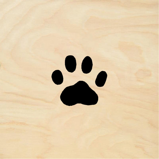 StampaFe Cat paw print, sm. Small Cat Paw - Rubber Stamp 0.75 x 0.75