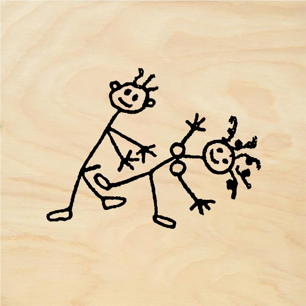 StampaFe Dick does Jane - Rubber Stamp 1.25 x 0.75