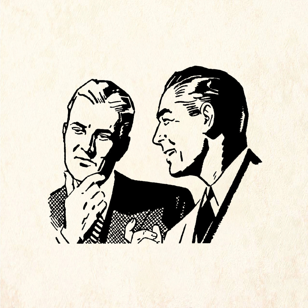 StampaFe Gossip guys - Rubber Stamp 2 x 1
