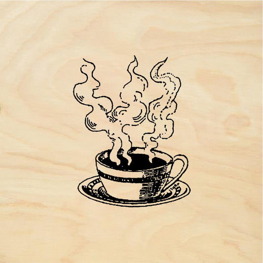 StampaFe Steaming coffee cup - Rubber Stamp 1 x 1