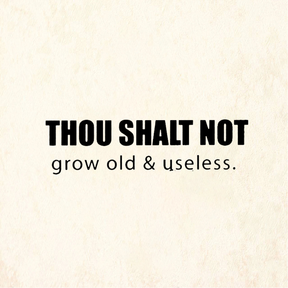 StampaFe THOU SHALT NOT grow old - Rubber Stamp 2.25 x 0.5