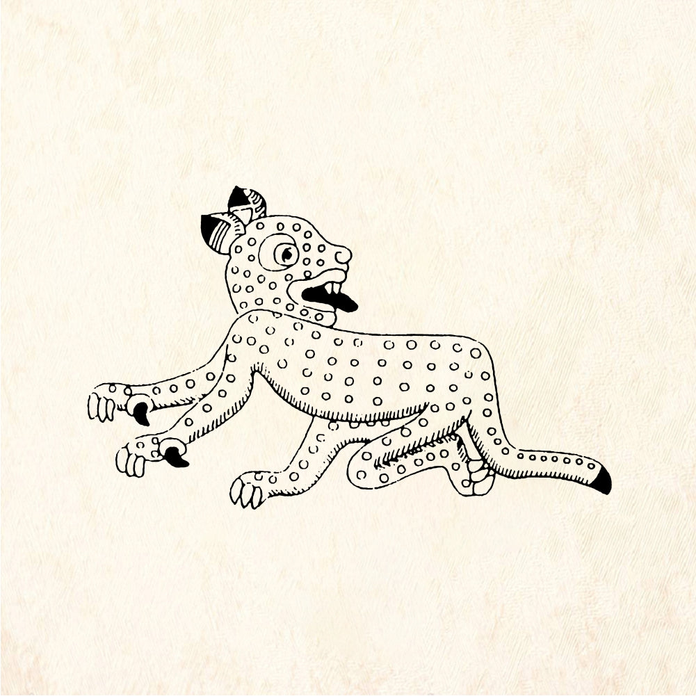 StampaFe Jaguar Petroglyph Jaguar - Rubber Stamp 2.25 x 1.5