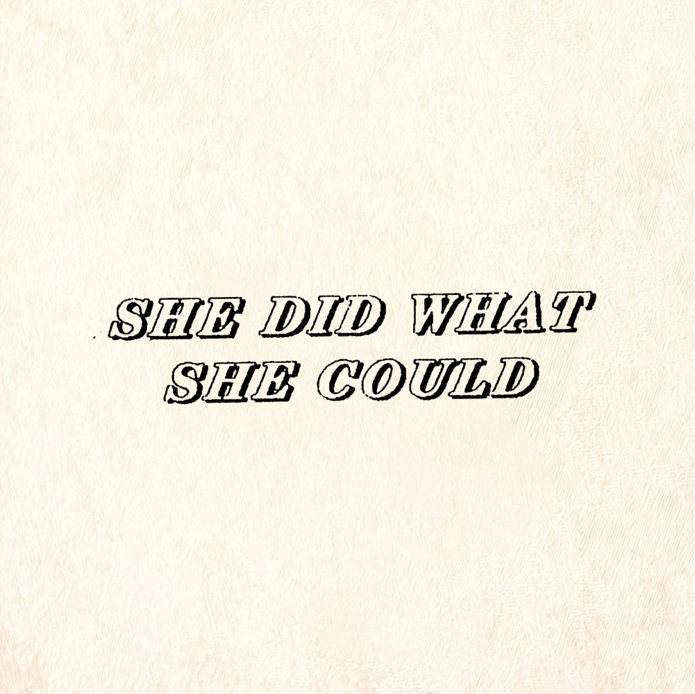 StampaFe SHE DID WHAT SHE COULD Did What She Could - Rubber Stamp 2.25 x 0.5