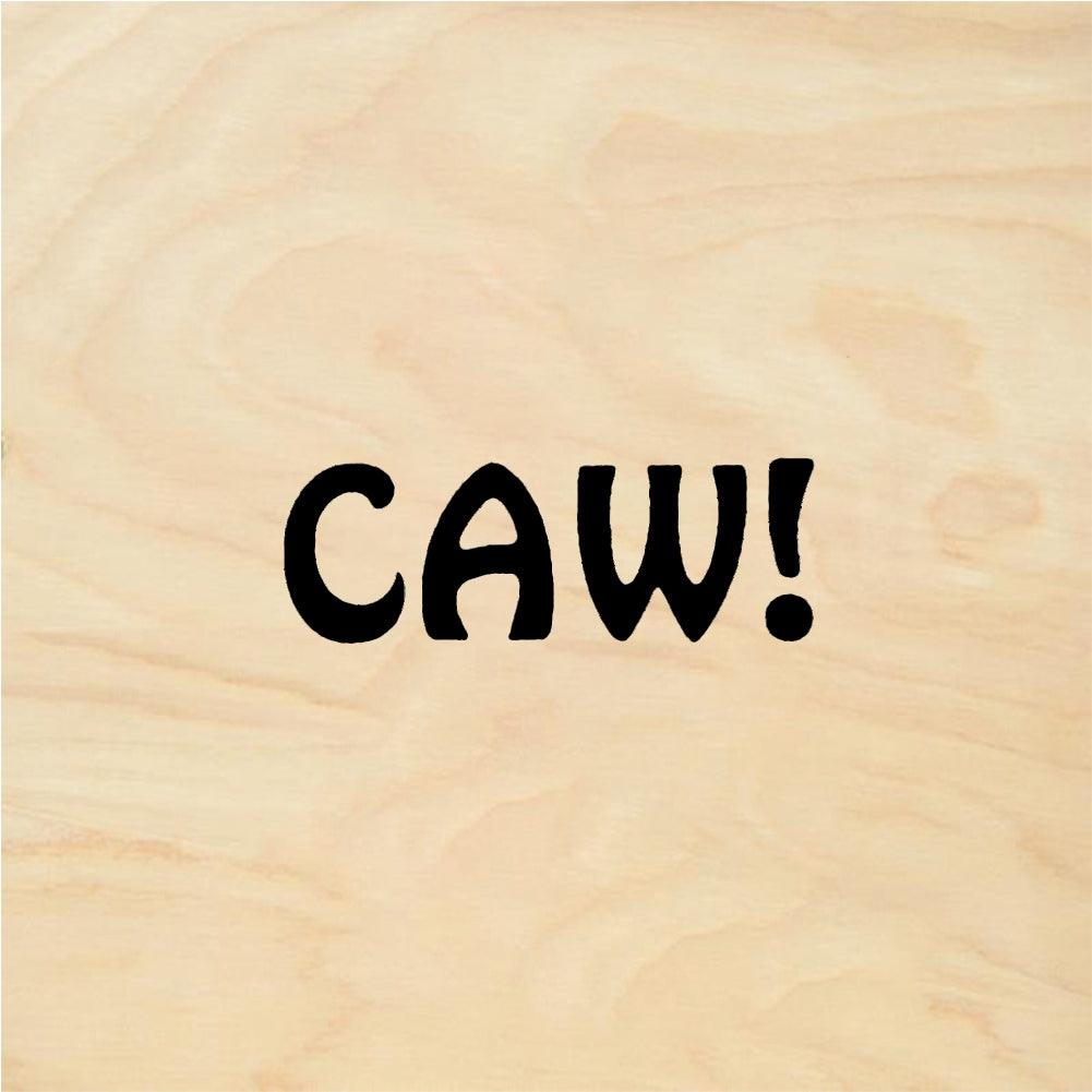 StampaFe CAW! Crow Caw - Rubber Stamp 1 x 0.5