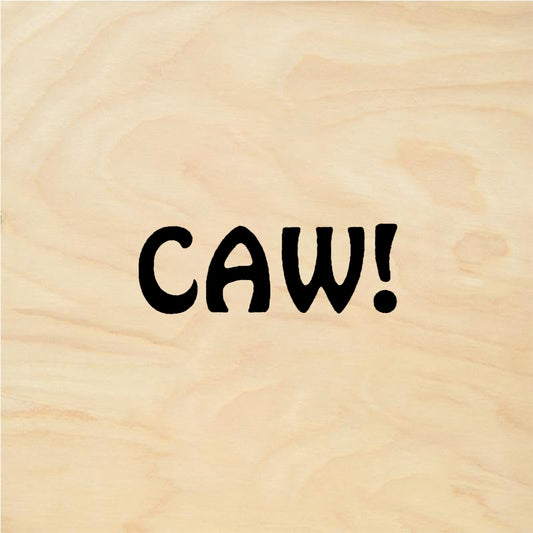 StampaFe CAW! Crow Caw - Rubber Stamp 1 x 0.5