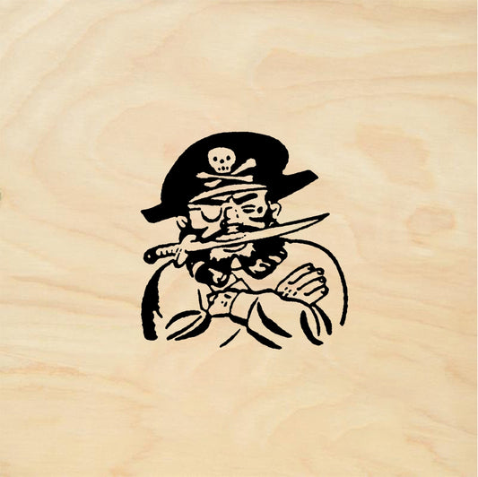 StampaFe Pirate Skeleton Pirate - Rubber Stamp 1.75 x 2