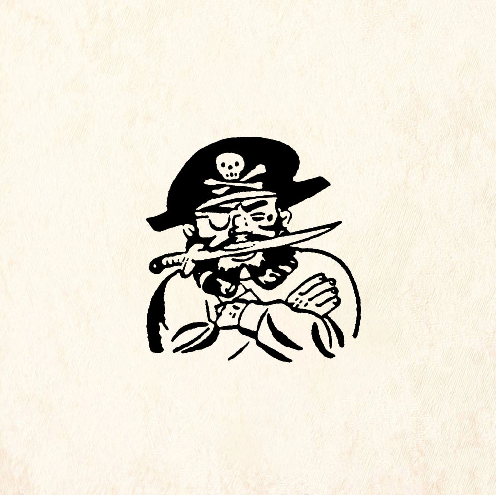 StampaFe Pirate Skeleton Pirate - Rubber Stamp 1.75 x 2