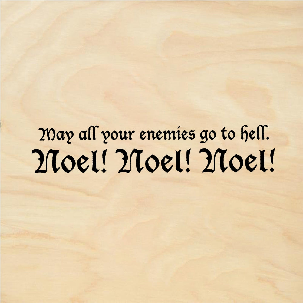 StampaFe Enemies to hell Noel Enemies Go To Hell - Rubber Stamp 1.75 x 0.5