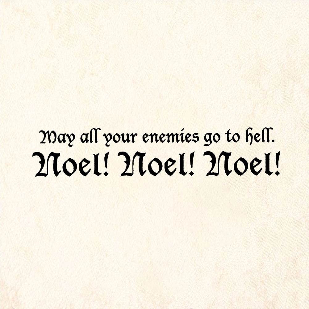 StampaFe Enemies to hell Noel Enemies Go To Hell - Rubber Stamp 1.75 x 0.5