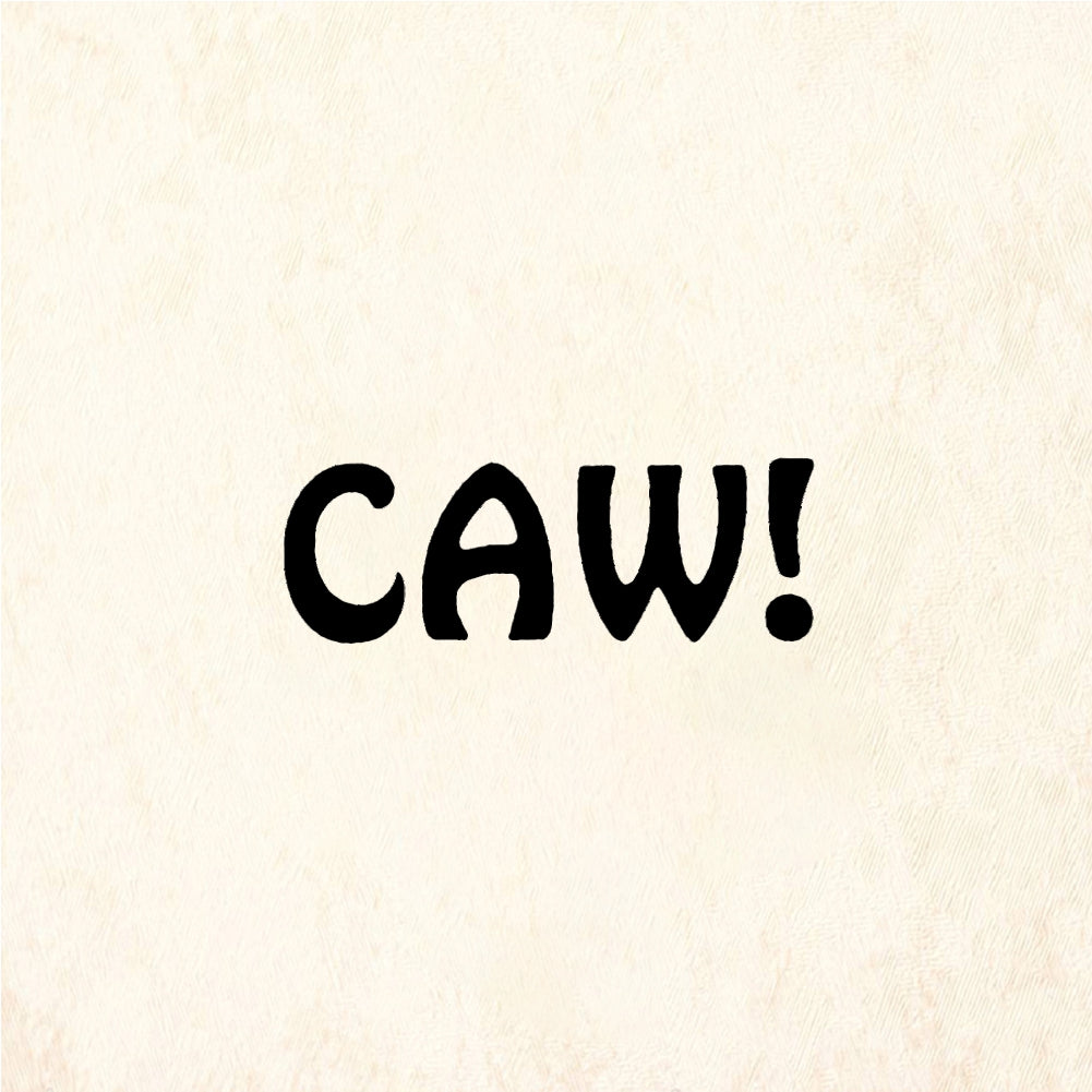 StampaFe CAW! Crow Caw - Rubber Stamp 1 x 0.5