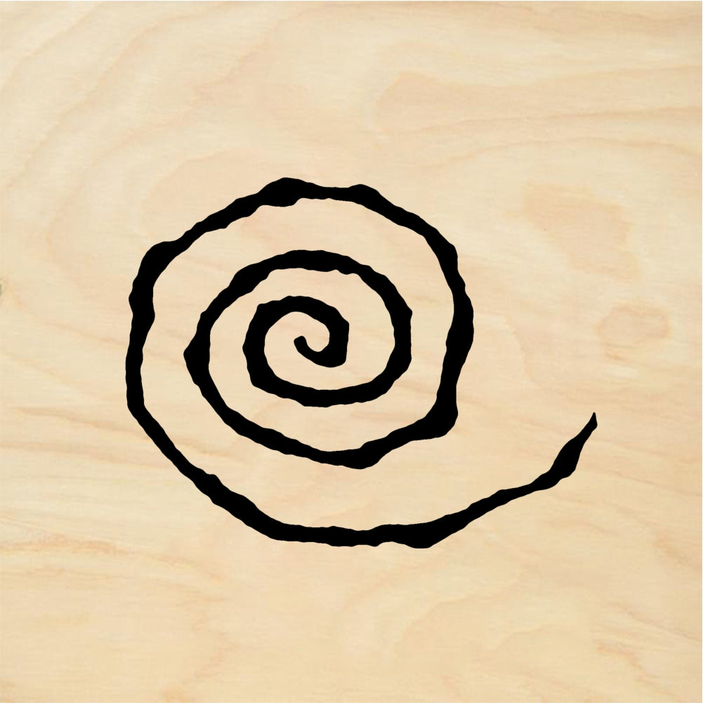 StampaFe Petroglyph spiral - Rubber Stamp 1.25 x 1