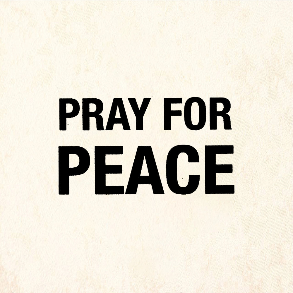 StampaFe PRAY FOR PEACE - Rubber Stamp 1.75 x 1
