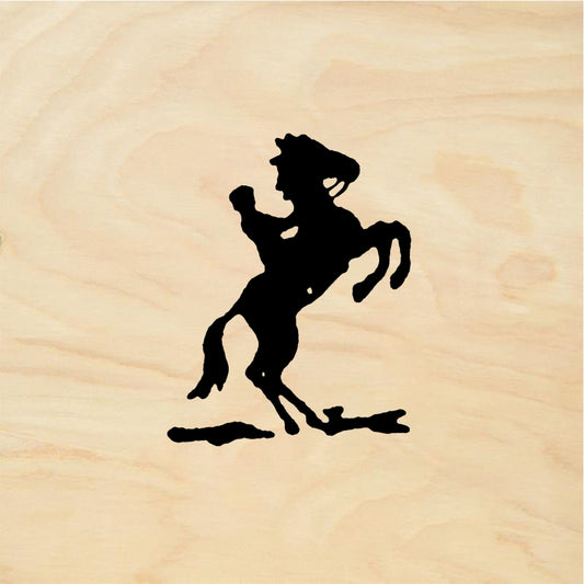 StampaFe Tiny Horse & Rider - Rubber Stamp 1.25 x 1