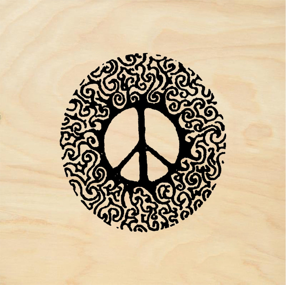 StampaFe Peace symbol - Rubber Stamp 1.25 x 1.5