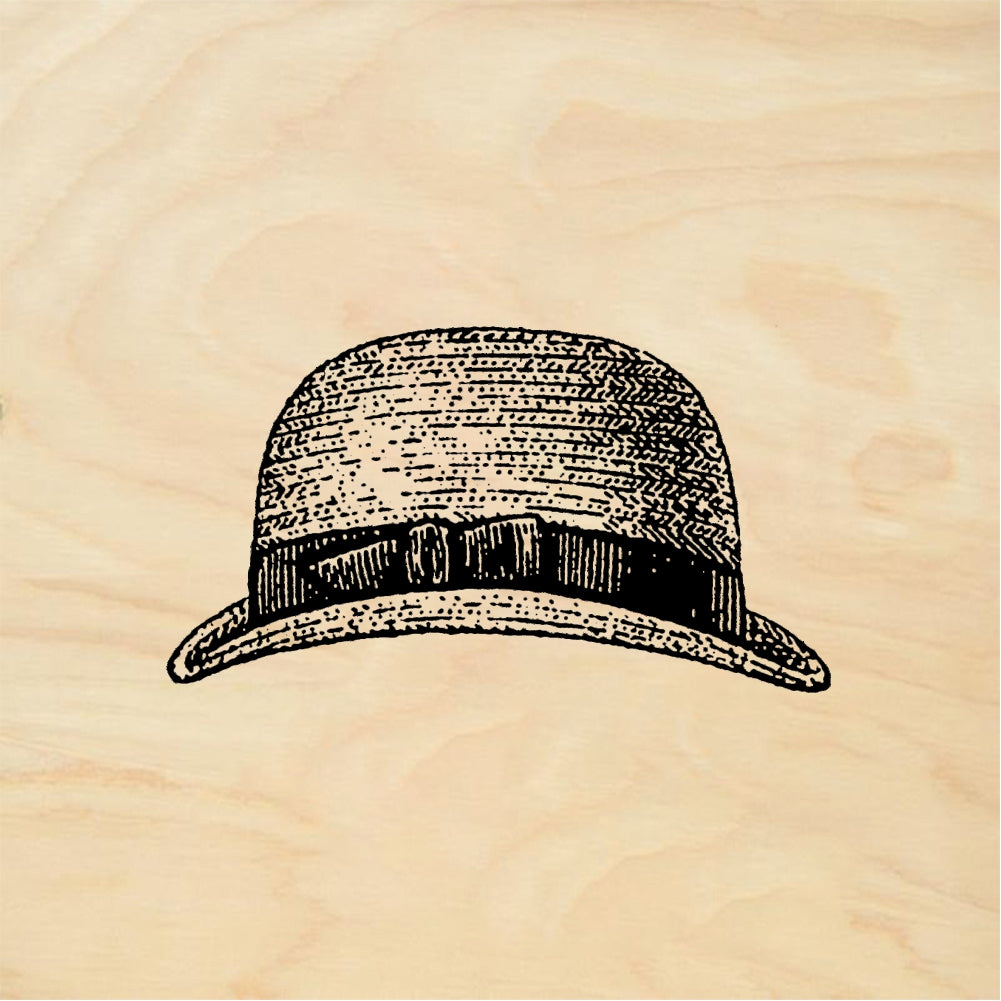 StampaFe Bowler hat, sm. - Rubber Stamp 0.5 x 0.75