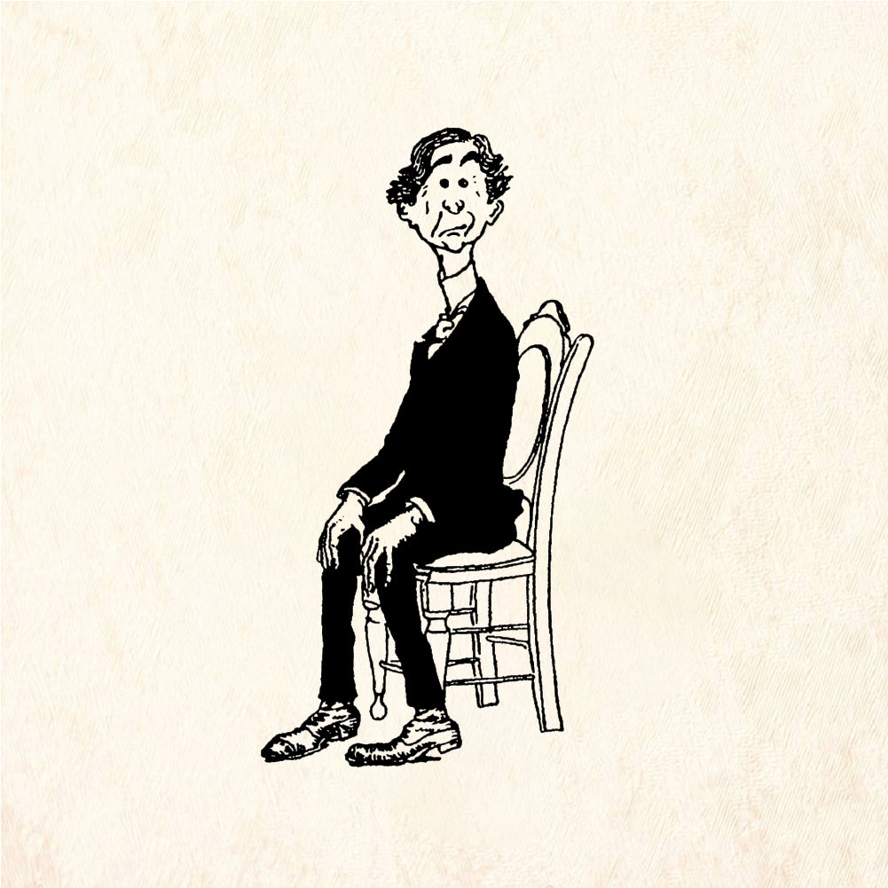 StampaFe Waiting man - Rubber Stamp 1 x 2.25
