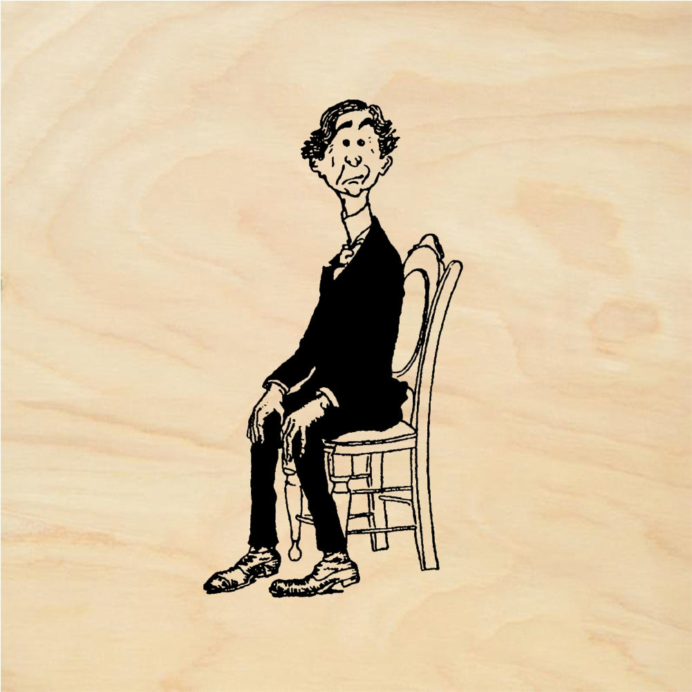 StampaFe Waiting man - Rubber Stamp 1 x 2.25