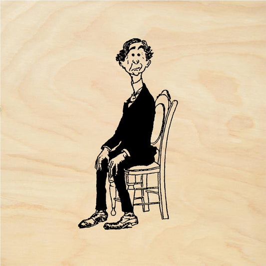 StampaFe Waiting man - Rubber Stamp 1 x 2.25