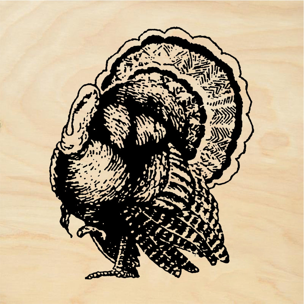 StampaFe Turkey Bird - Rubber Stamp 1.25 x 1.25