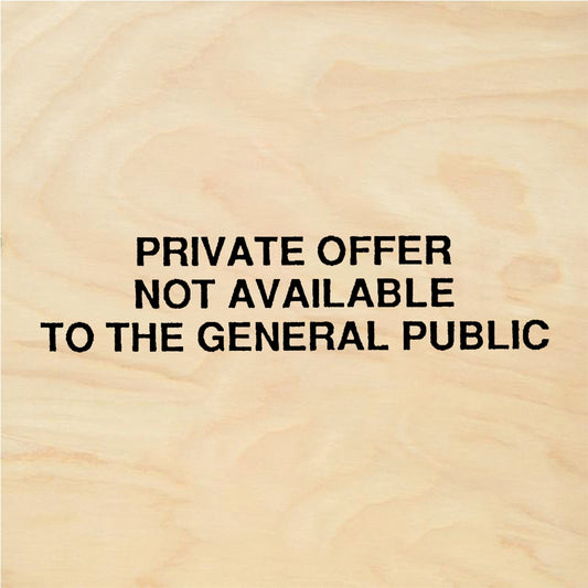 StampaFe PRIVATE OFFER NOT AVAILABLE Private Offer - Rubber Stamp 1.75 x 0.5