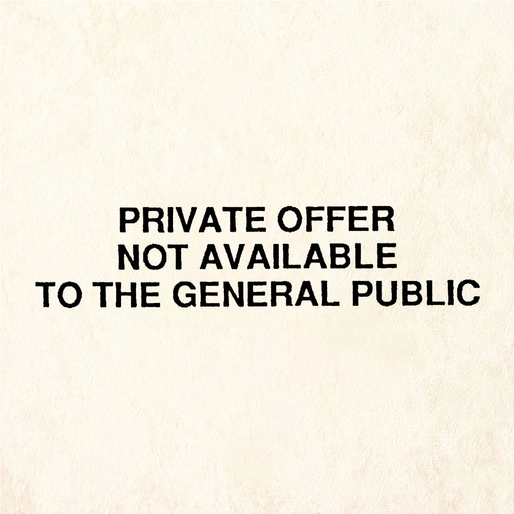 StampaFe PRIVATE OFFER NOT AVAILABLE Private Offer - Rubber Stamp 1.75 x 0.5