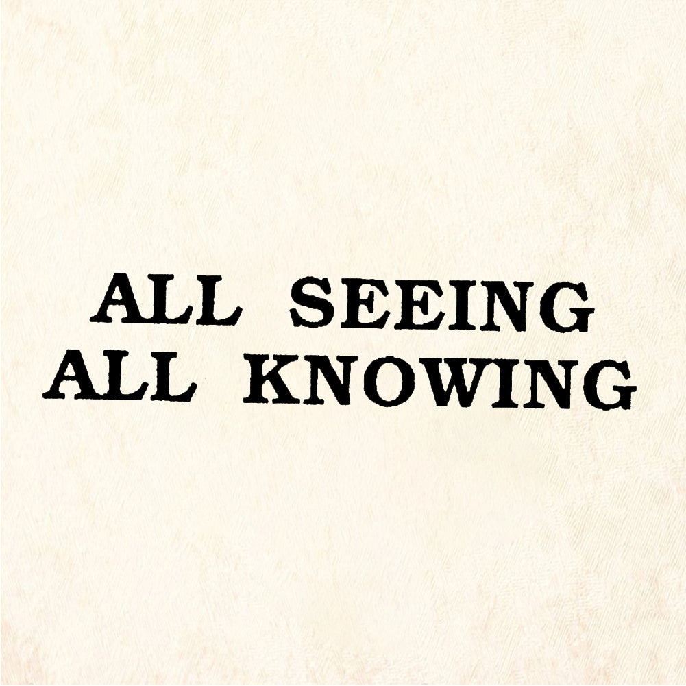 StampaFe ALL SEEING ALL KNOWING - Rubber Stamp 2.25 x 0.5