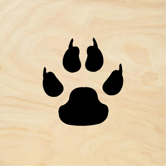 StampaFe Large Poodle Paw - Rubber Stamp 1 x 1