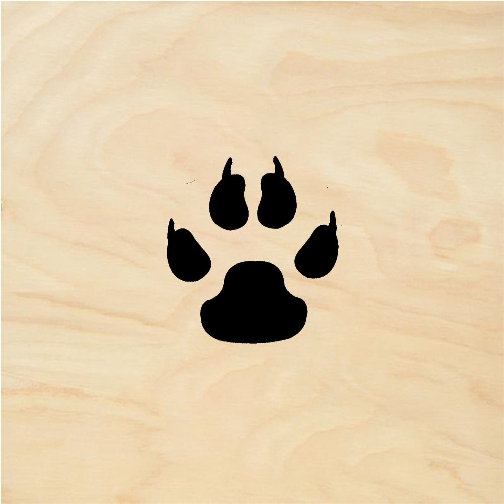 StampaFe Small Poodle Paw - Rubber Stamp 0.5 x 0.5