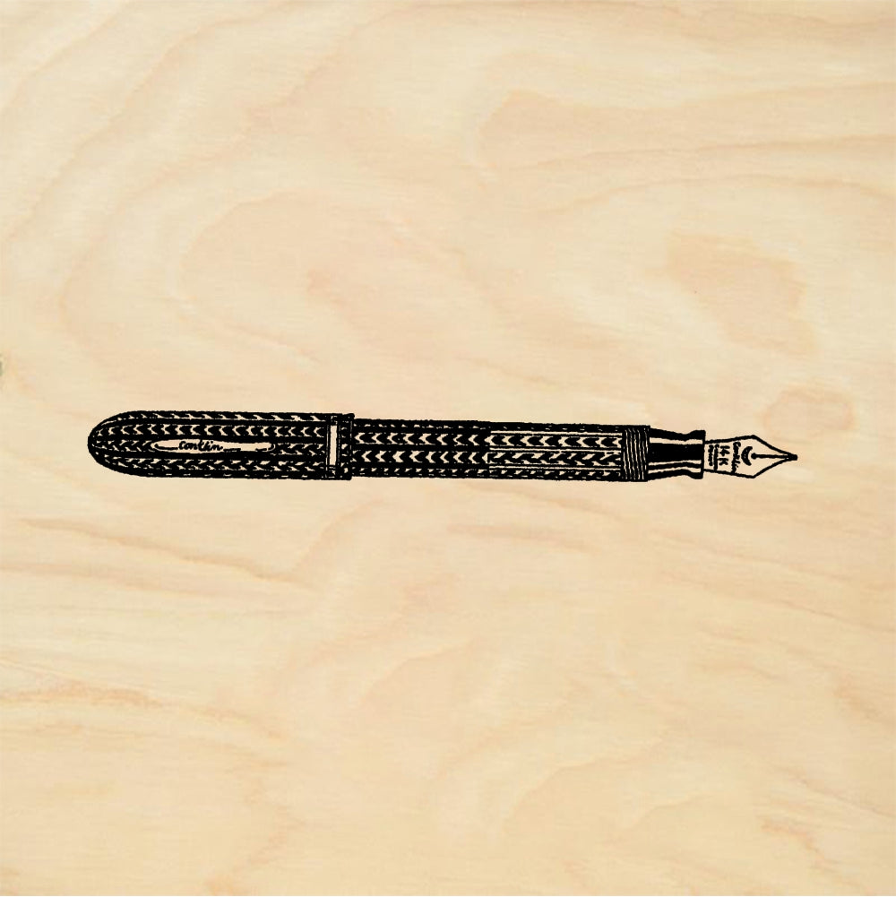 StampaFe Fountain pen Vintage Fountain Pen - Rubber Stamp 2.75 x 0.75