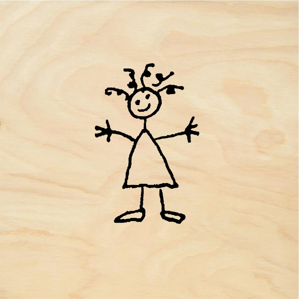 StampaFe Stick Jane - Rubber Stamp 0.75 x 0.75