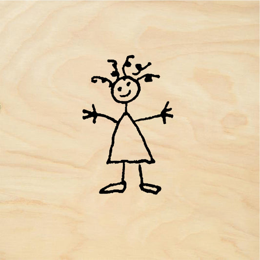StampaFe Stick Jane - Rubber Stamp 0.75 x 0.75