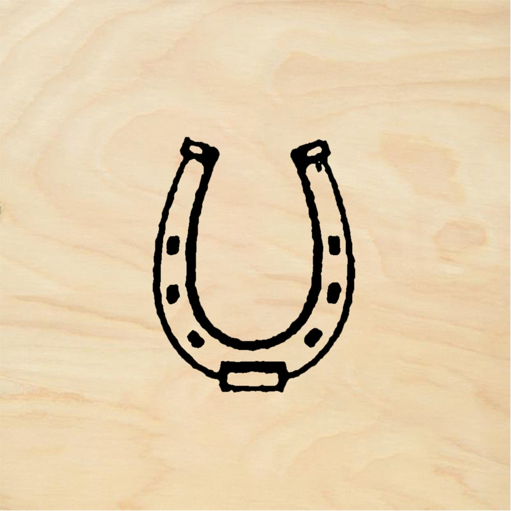 StampaFe Small Horseshoe Western Rubber Art Stamp