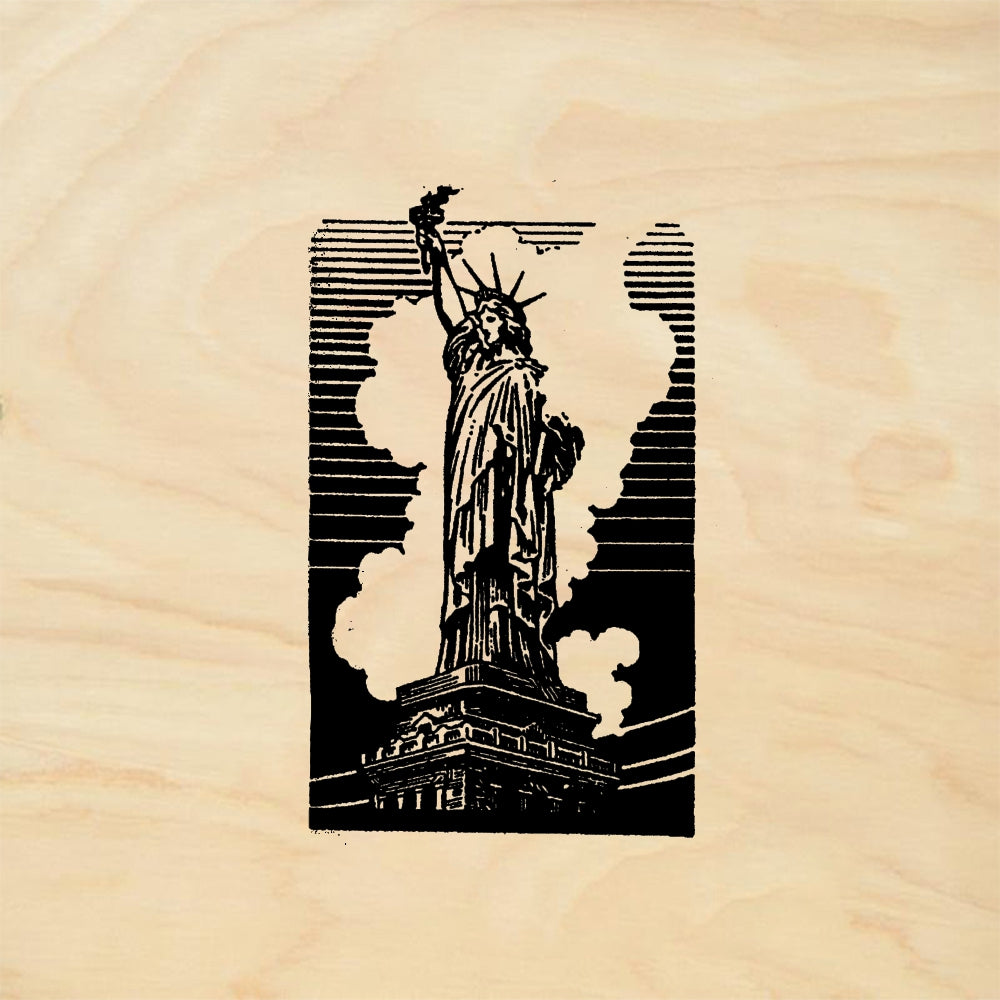 StampaFe Ms Liberty Statue of Liberty - Rubber Stamp 1.25 x 2.25