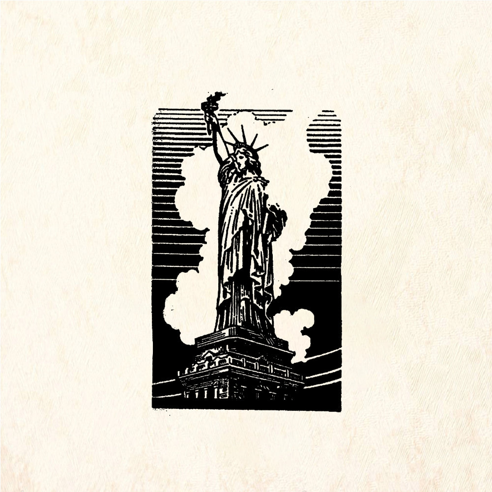 StampaFe Ms Liberty Statue of Liberty - Rubber Stamp 1.25 x 2.25